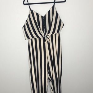 Long Striped Jumpsuit